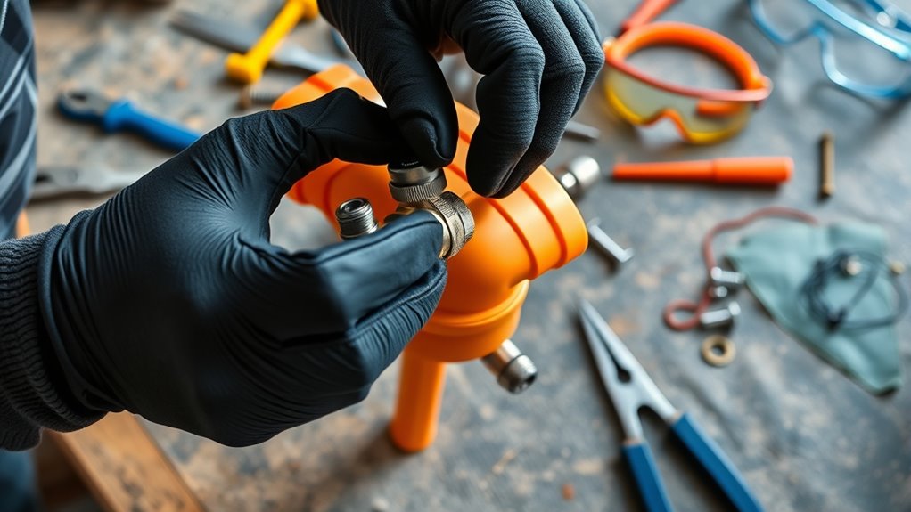 prepare tools and safety gear