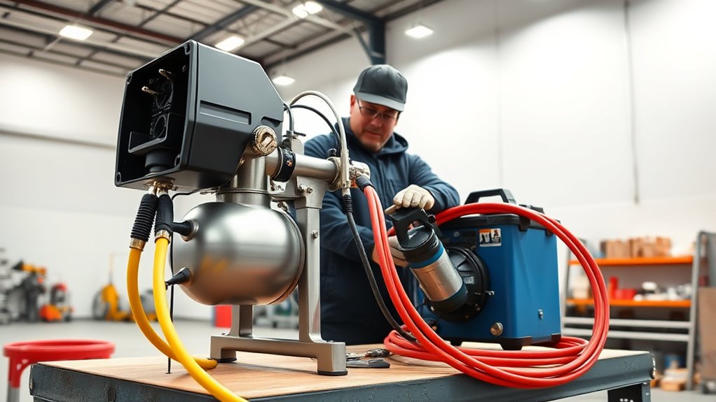 prepare workspace and check equipment