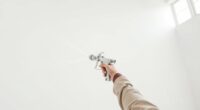 preventing wall spray streaks