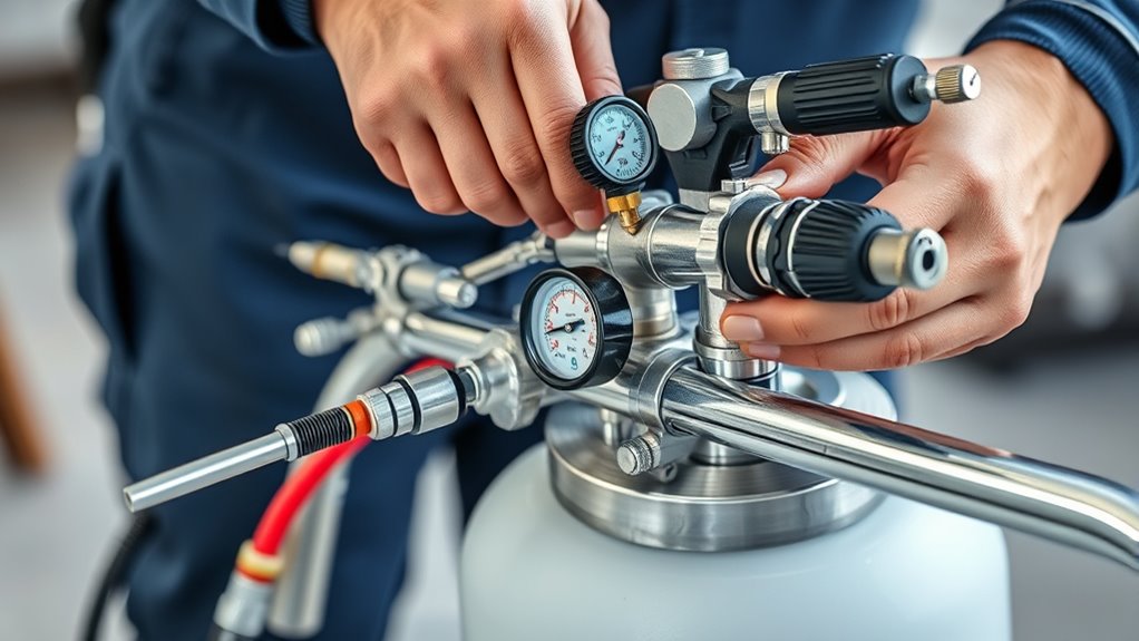 proper airless sprayer assembly