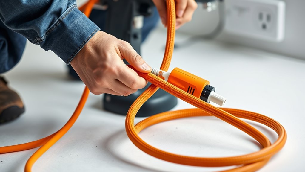 proper cord handling techniques