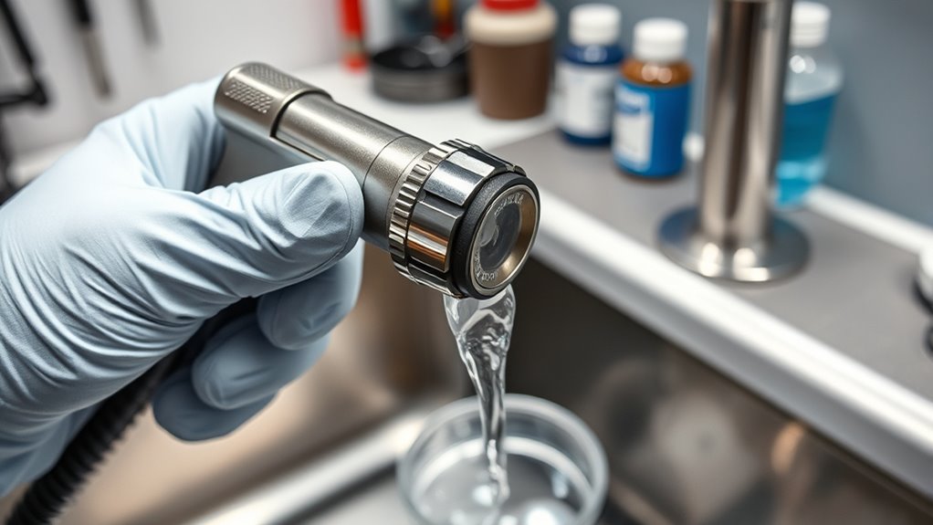 proper equipment flushing procedure