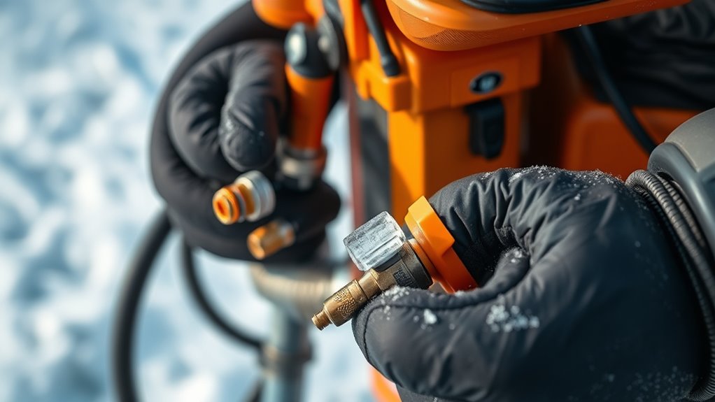 protect hoses with insulation