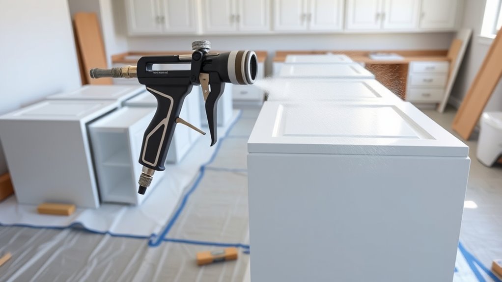 remove cabinets organize workspace