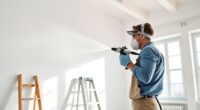 rental property airless spraying