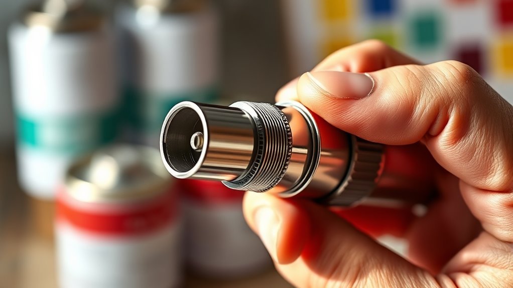 reversible spray tip mechanism