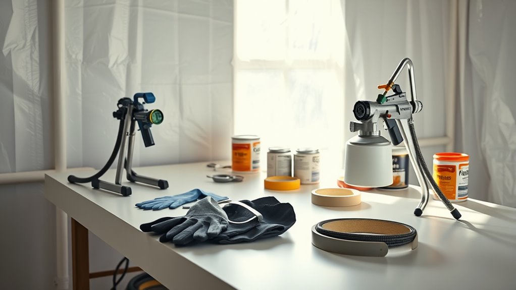 safe and organized workspace