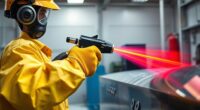 safe flammable paint spraying