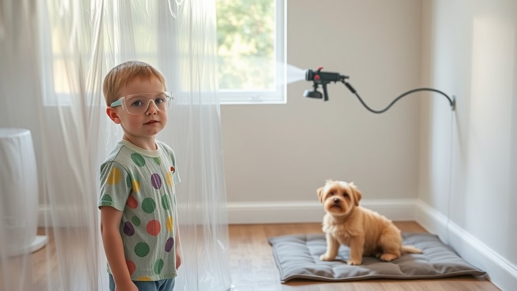 schedule spray projects safely