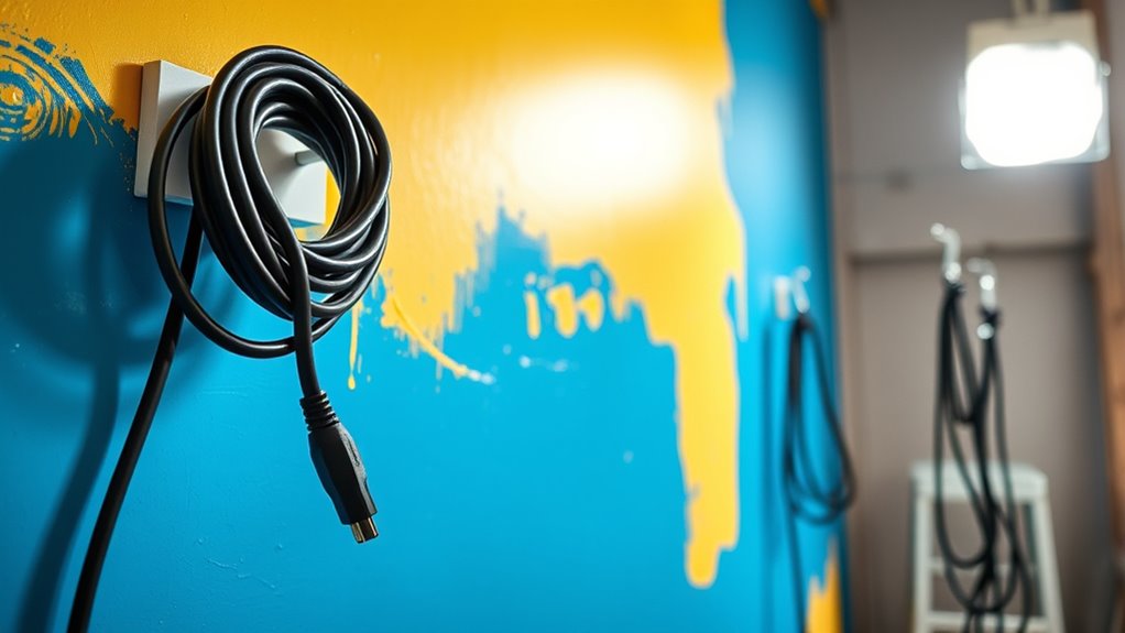 secure organized power cord storage