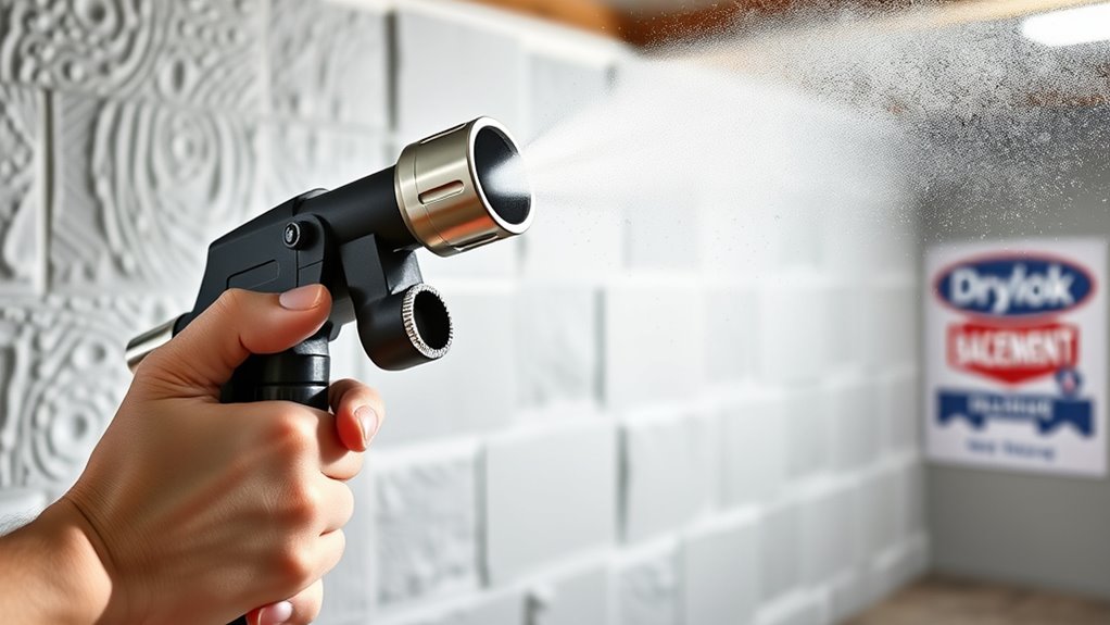 sprayer features for drylok