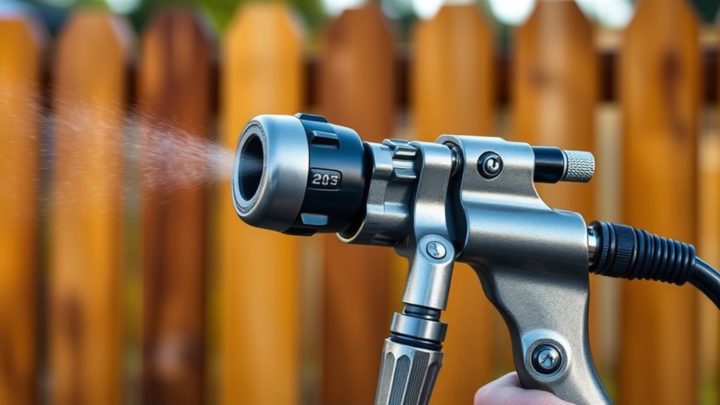 sprayer features for efficiency