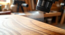spraying stain or lacquer