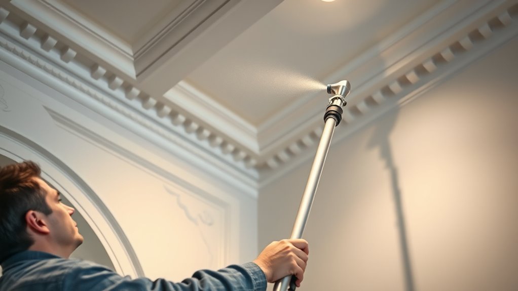steady precise spraying technique