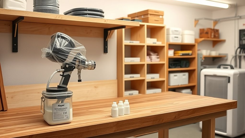 store airless sprayers properly