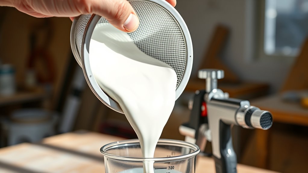 strain for smooth finish