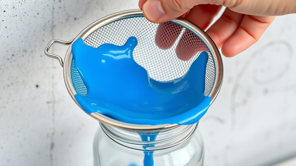 strain paint for smooth finish