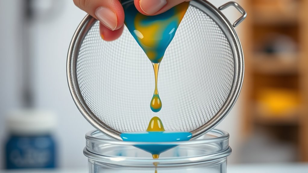 strain paint for smooth spraying