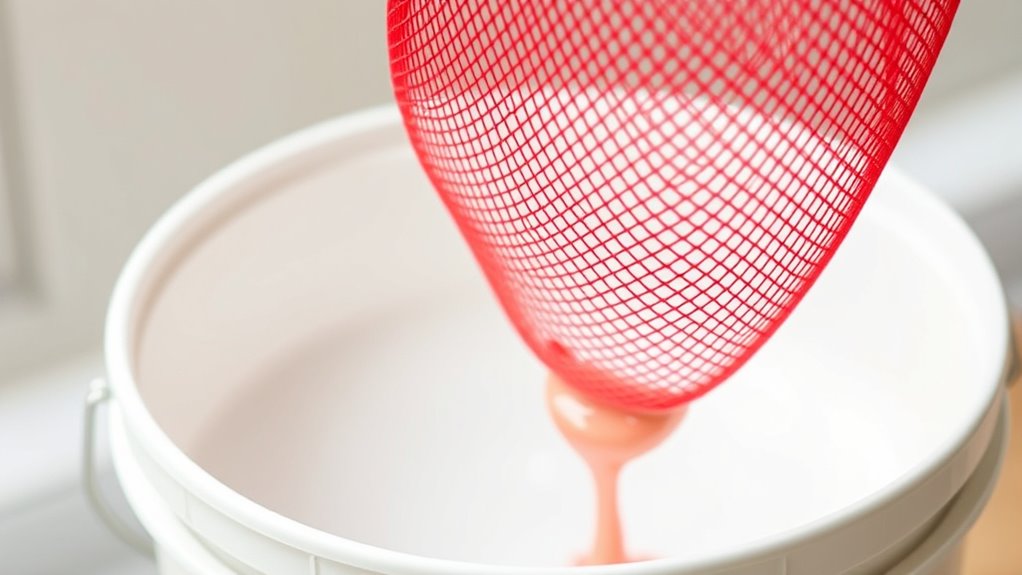 use clean appropriate strainers