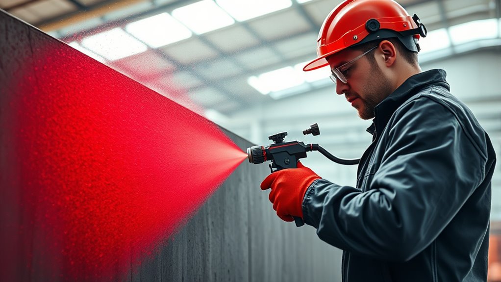using airless sprayer for fireproofing