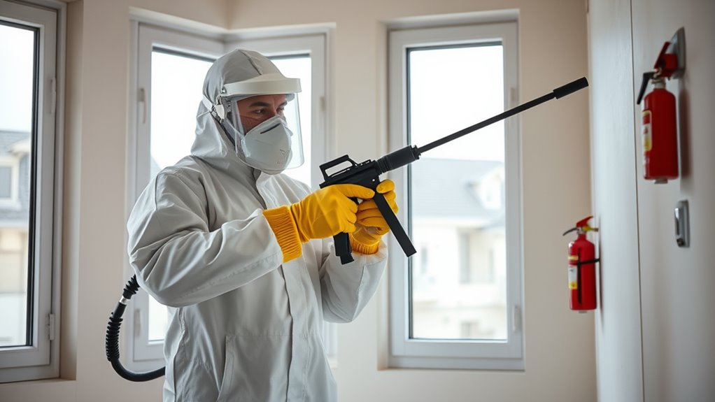 wear gloves masks ventilation