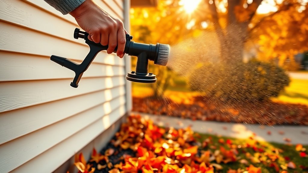 winterize home with sprayer
