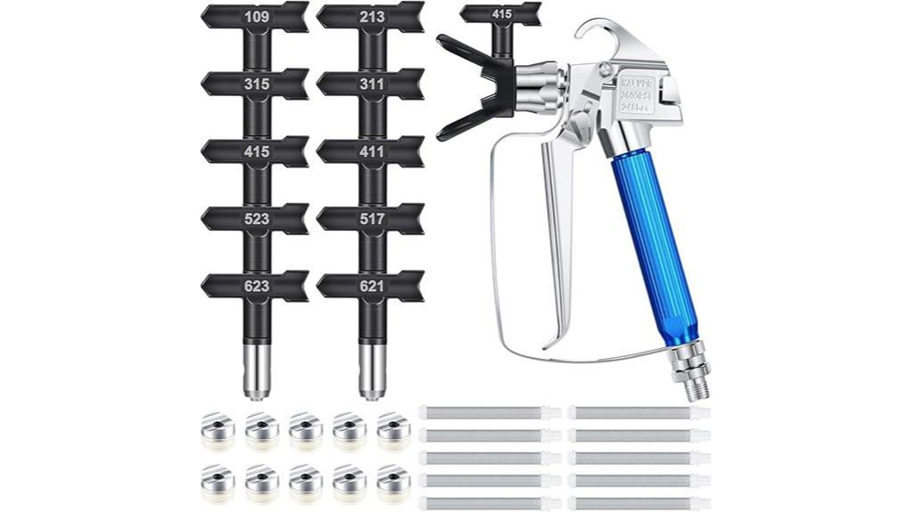 17 piece spray gun set