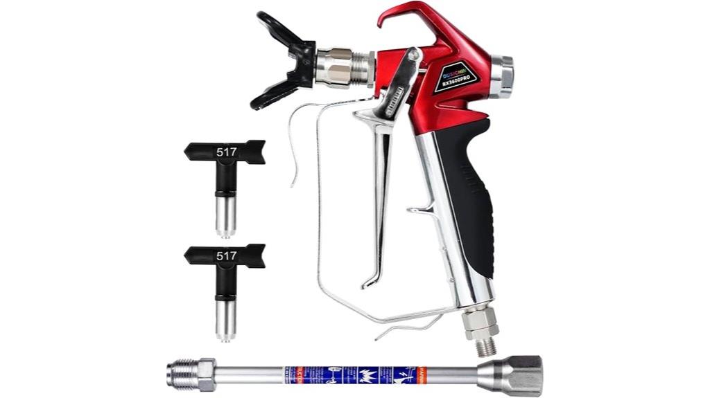 airless spray gun extension