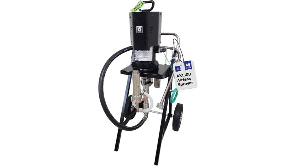airless sprayer with accessories