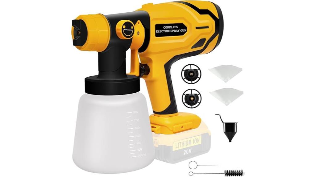 cordless dewalt paint sprayer