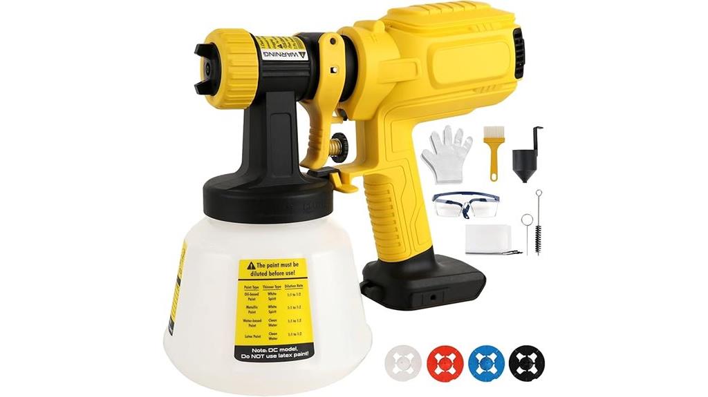 cordless dewalt paint sprayer