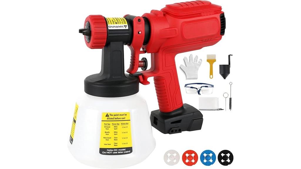 cordless milwaukee paint sprayer