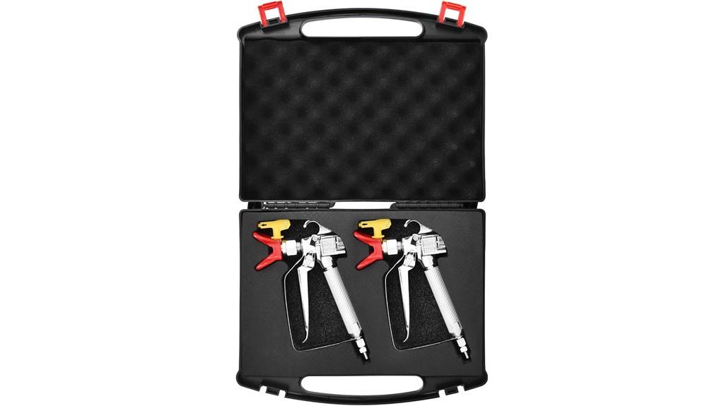 dual high pressure spray guns