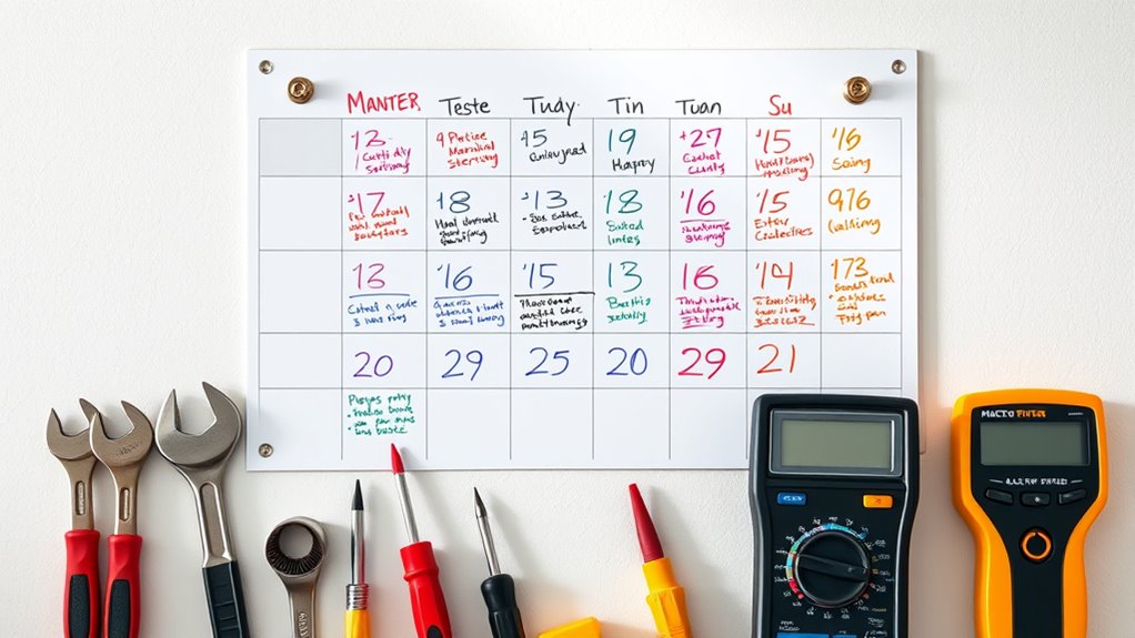 monthly maintenance checklist tasks