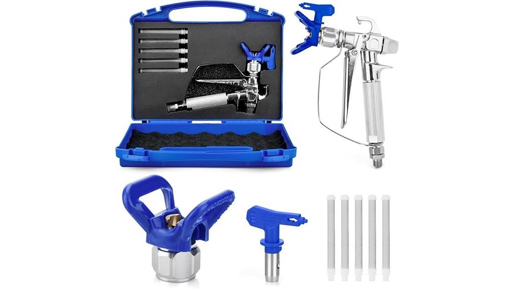 nine piece spray gun kit