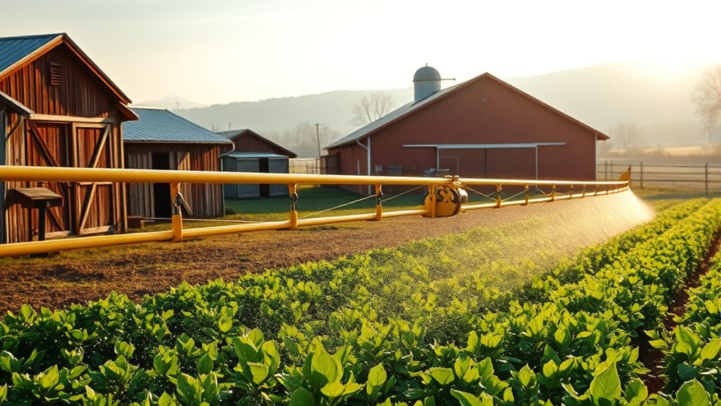 organized spraying equipment storage