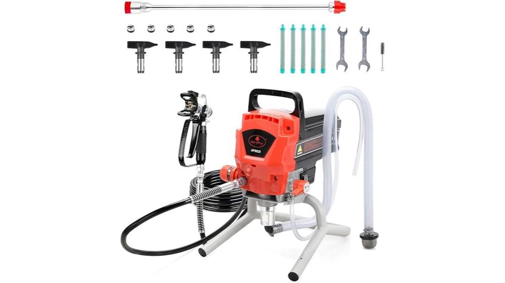 powerful 950w airless sprayer