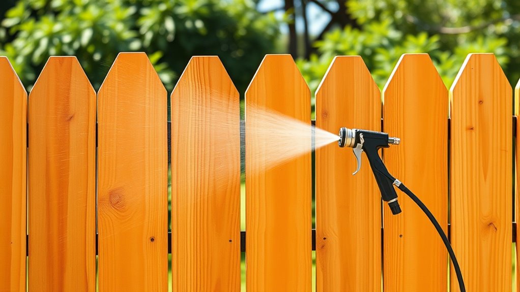 proper fence painting technique