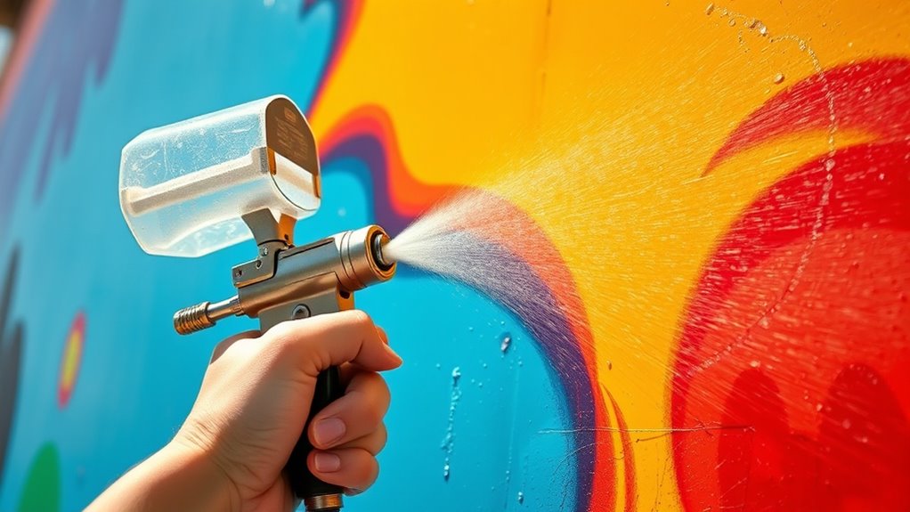 spray carefully in heat