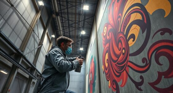 spray safely from floor