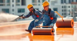 sprayer and back roller teamwork
