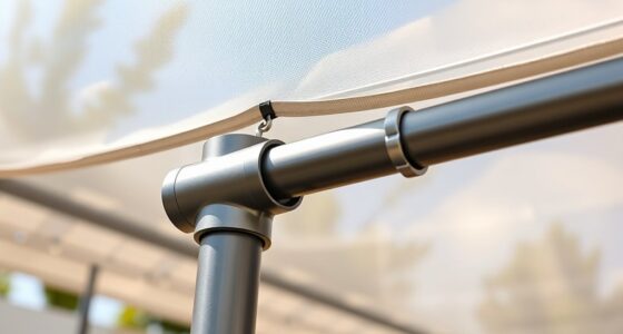 adjustable sheeting hanging poles