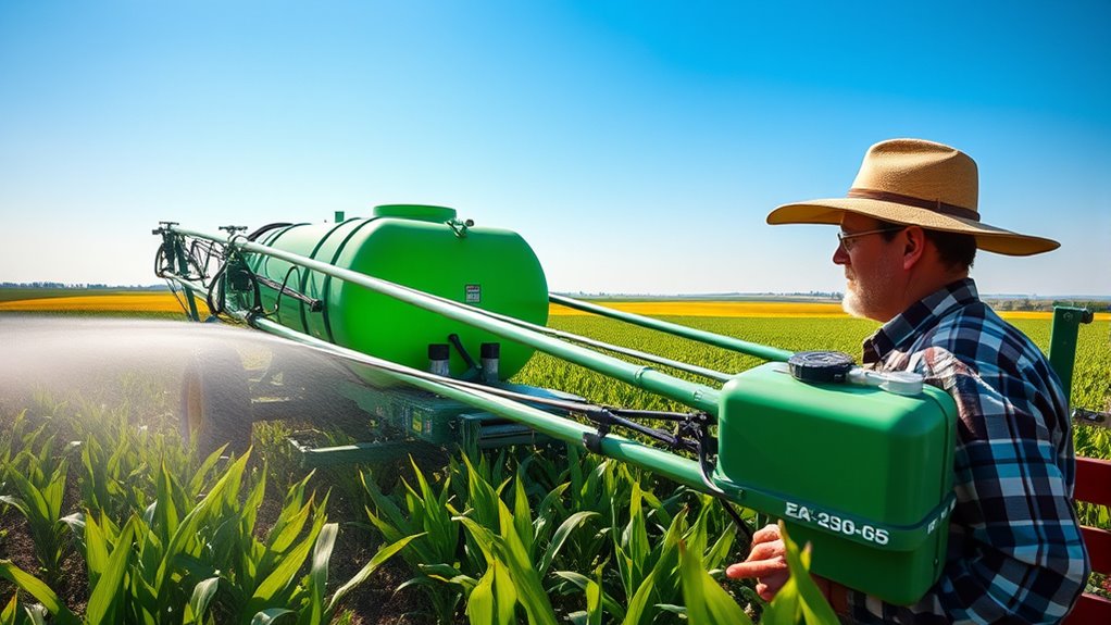 applying chemicals to crops