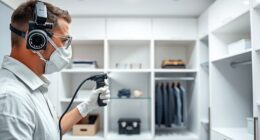 applying finish to storage