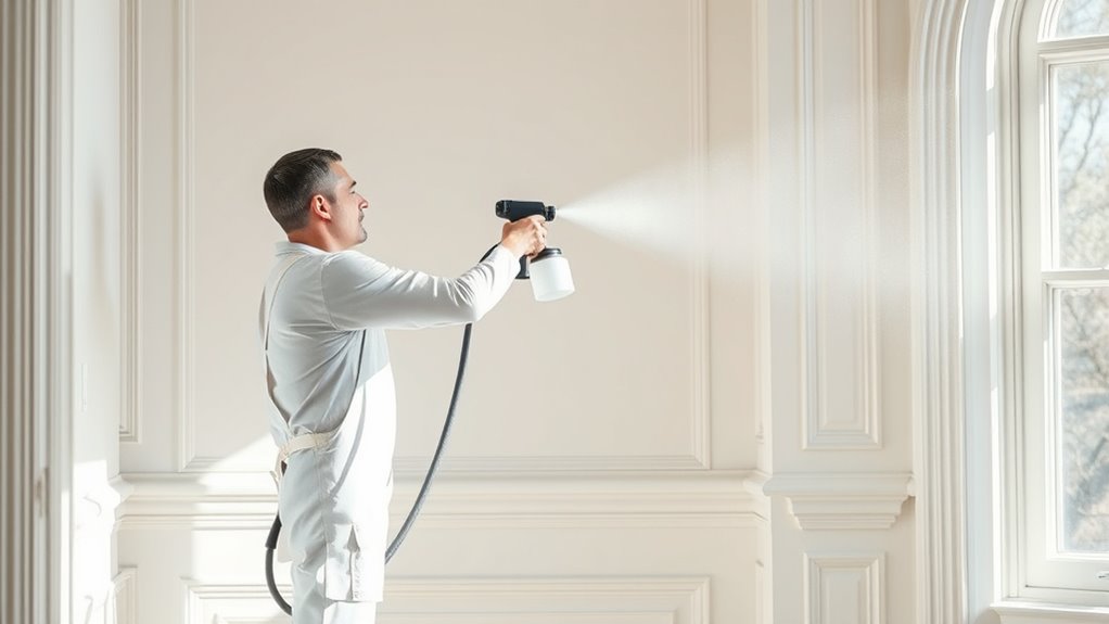 applying paneling spray paint