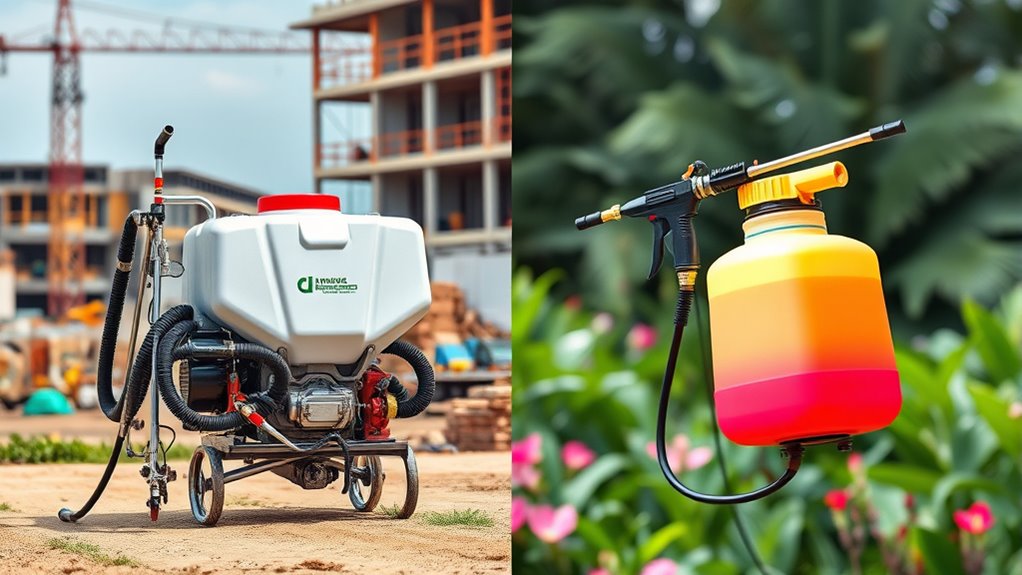 choose appropriate spray nozzles