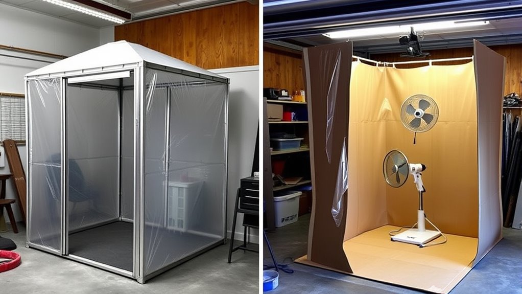 comparison of spray shelters