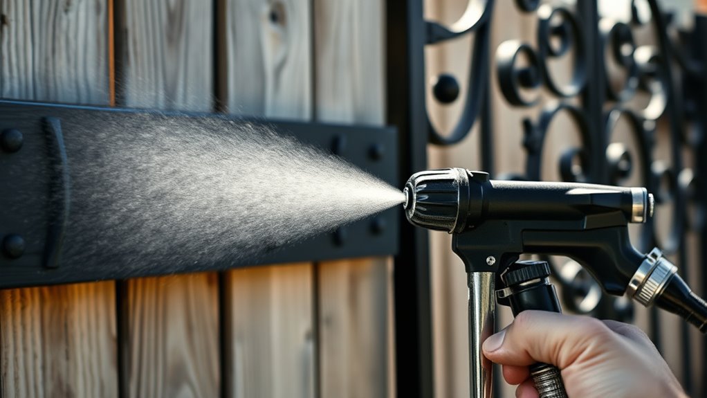 fence and gate spraying