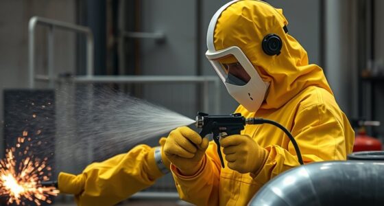fire safety during spraying