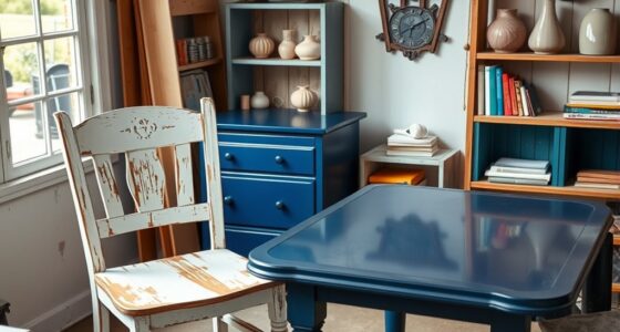 furniture painting chairs tables shelves